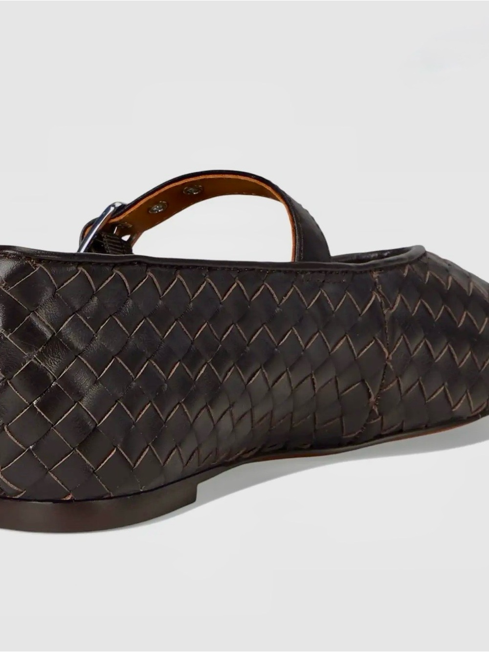 Madewell - The Remy Mary Jane Flat in Woven Leather - Picture 5 of 11